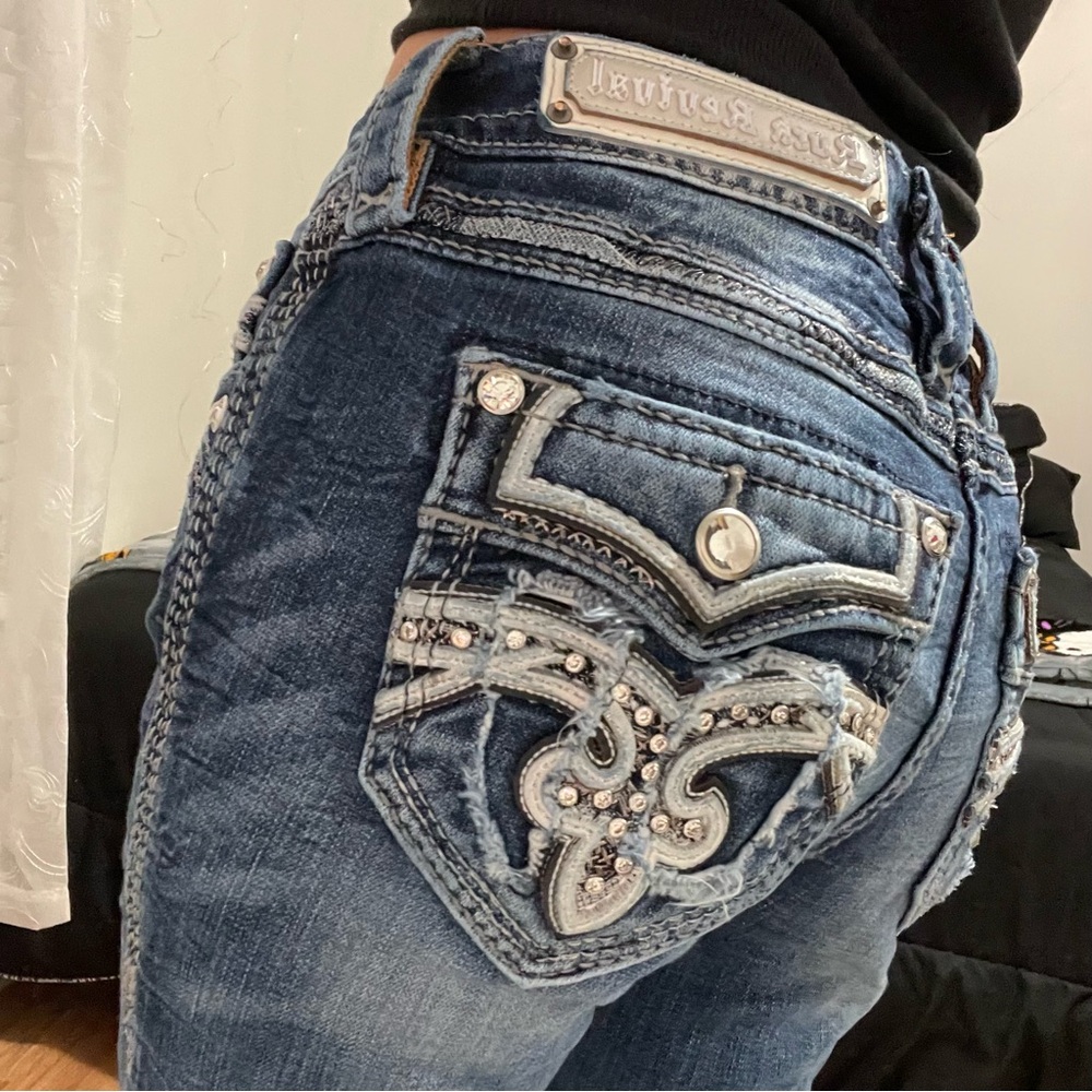 Rock revival mid rise jeans
